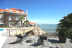 Portugal Lisbon Cascais - Exterior of the Albatroz Seafront Hotel