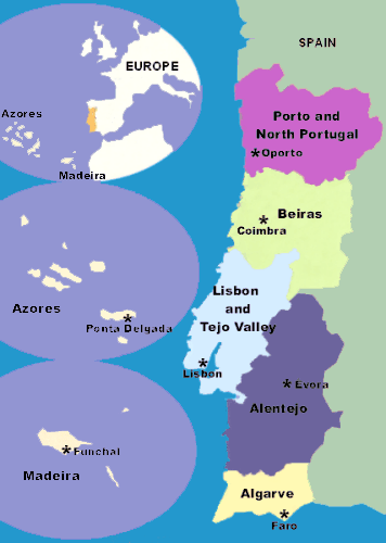 regions portugal